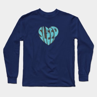 Love Sleep Heart Typography Long Sleeve T-Shirt